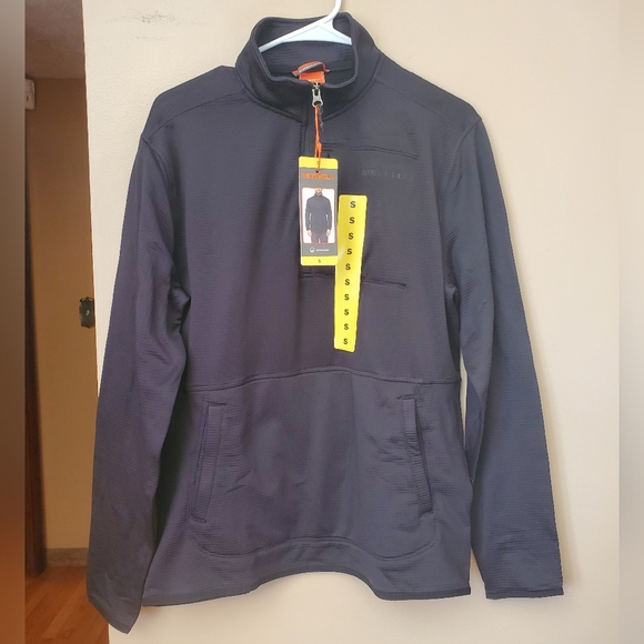 NWT Merrell Black Men's 1/4 Zip Pullover - Picture 1 of 11